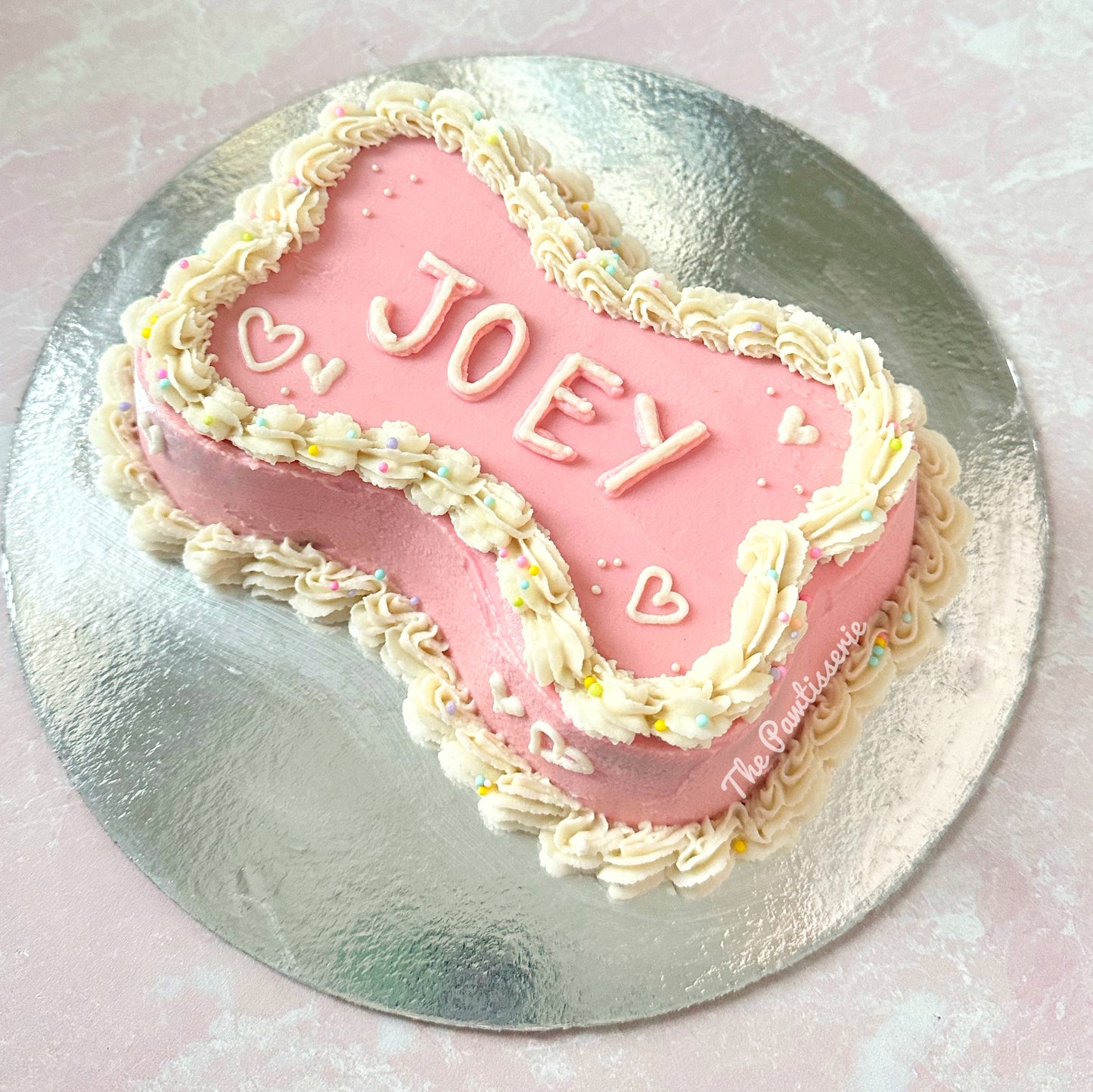 Bone Shaped Dog Cake