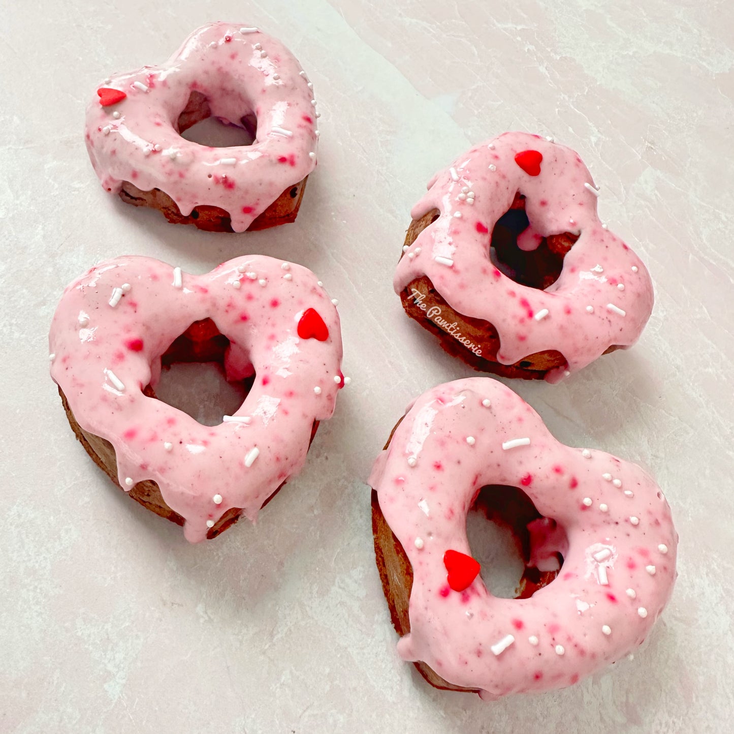 Valentines day donuts