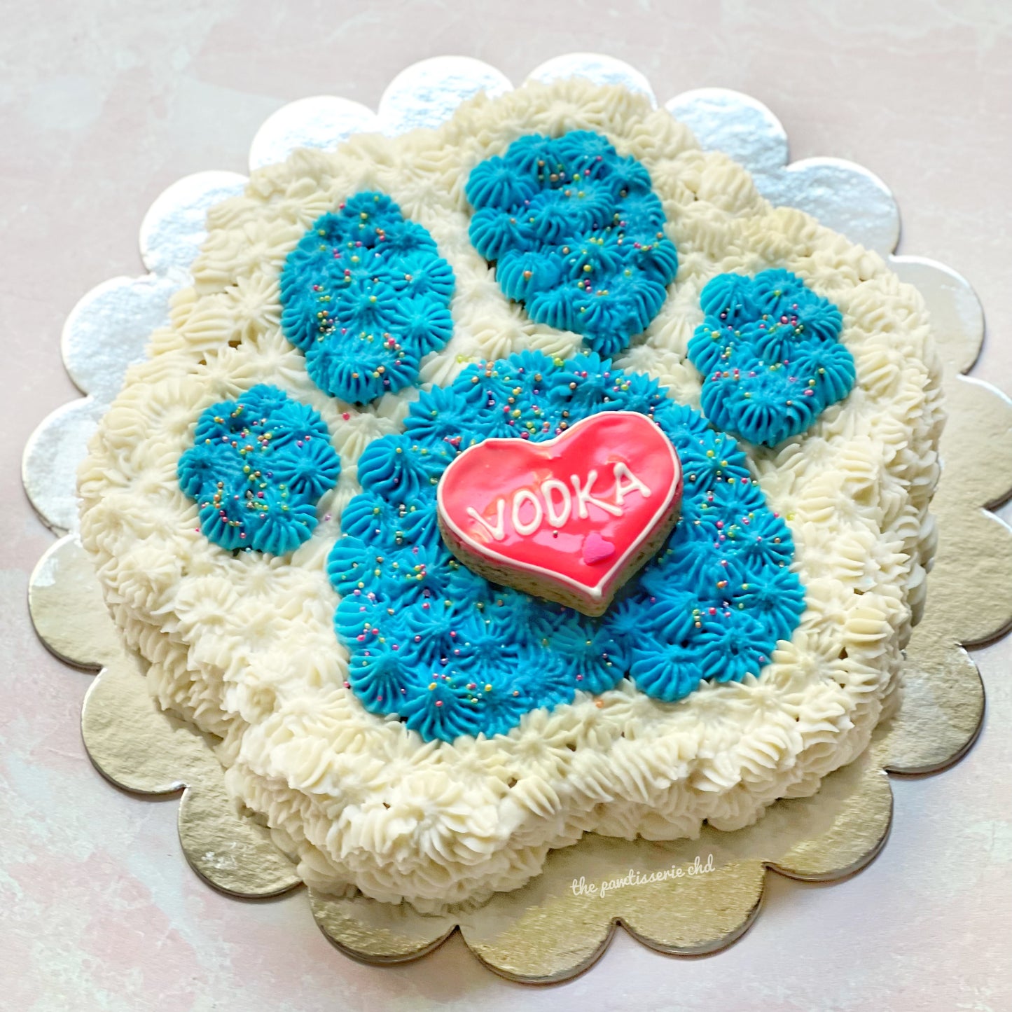 Paw Shaped Cake