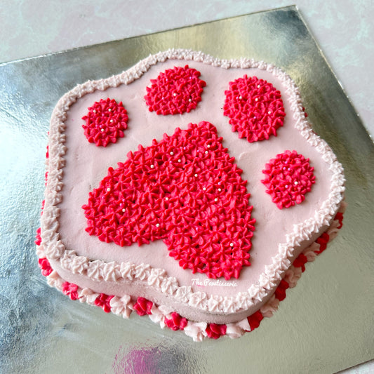 Paw Shaped Cake