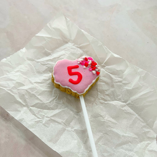 Number cookie cake topper
